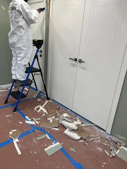 Failed sump pump in a flooded Brockton basement pit