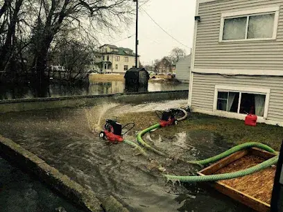 Storm water damage inside a Brockton home after a nor'easter